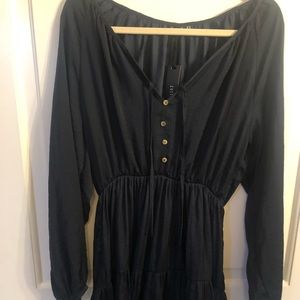 NWT Cotton On long sleeve black dress